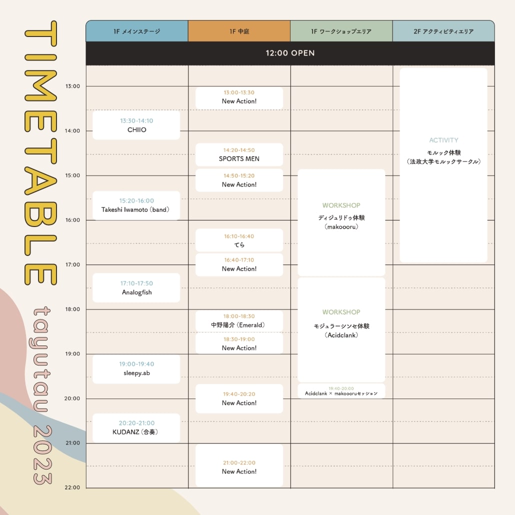 タイムテーブル